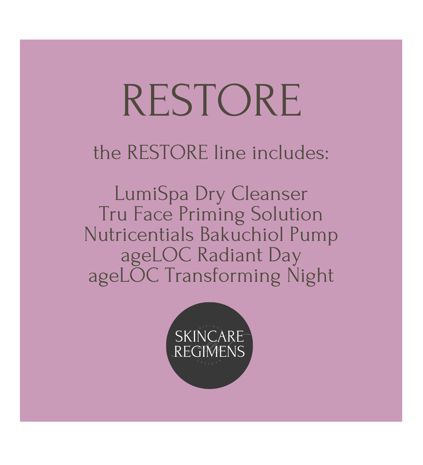 Skincare Regimens WITH FREE cosmetic bag